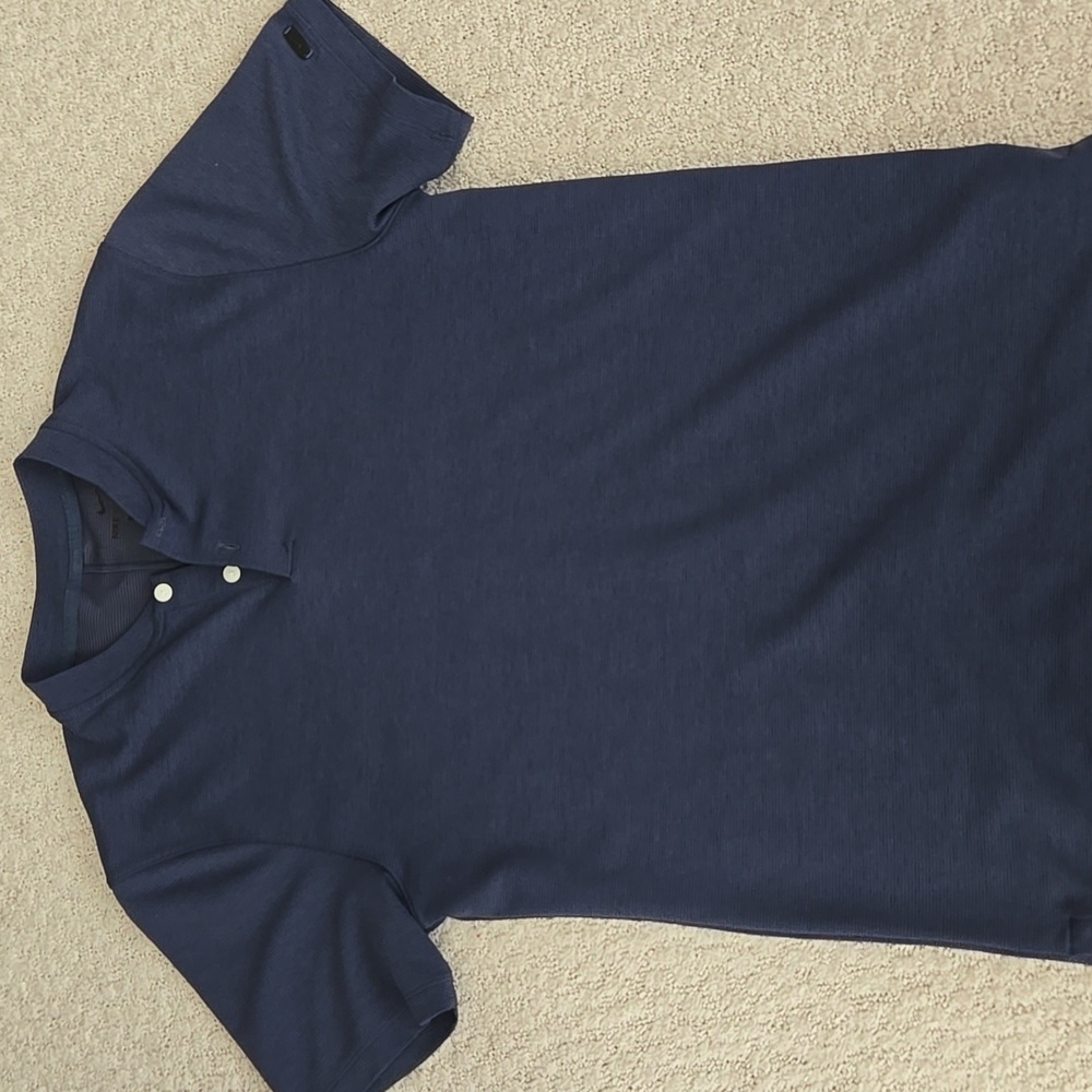 Men's Nike Aeroreact Polo Shirt Navy Tiger Woods